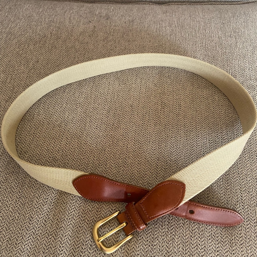 COACH vintage leather and canvas belt - size 38 (men’s)